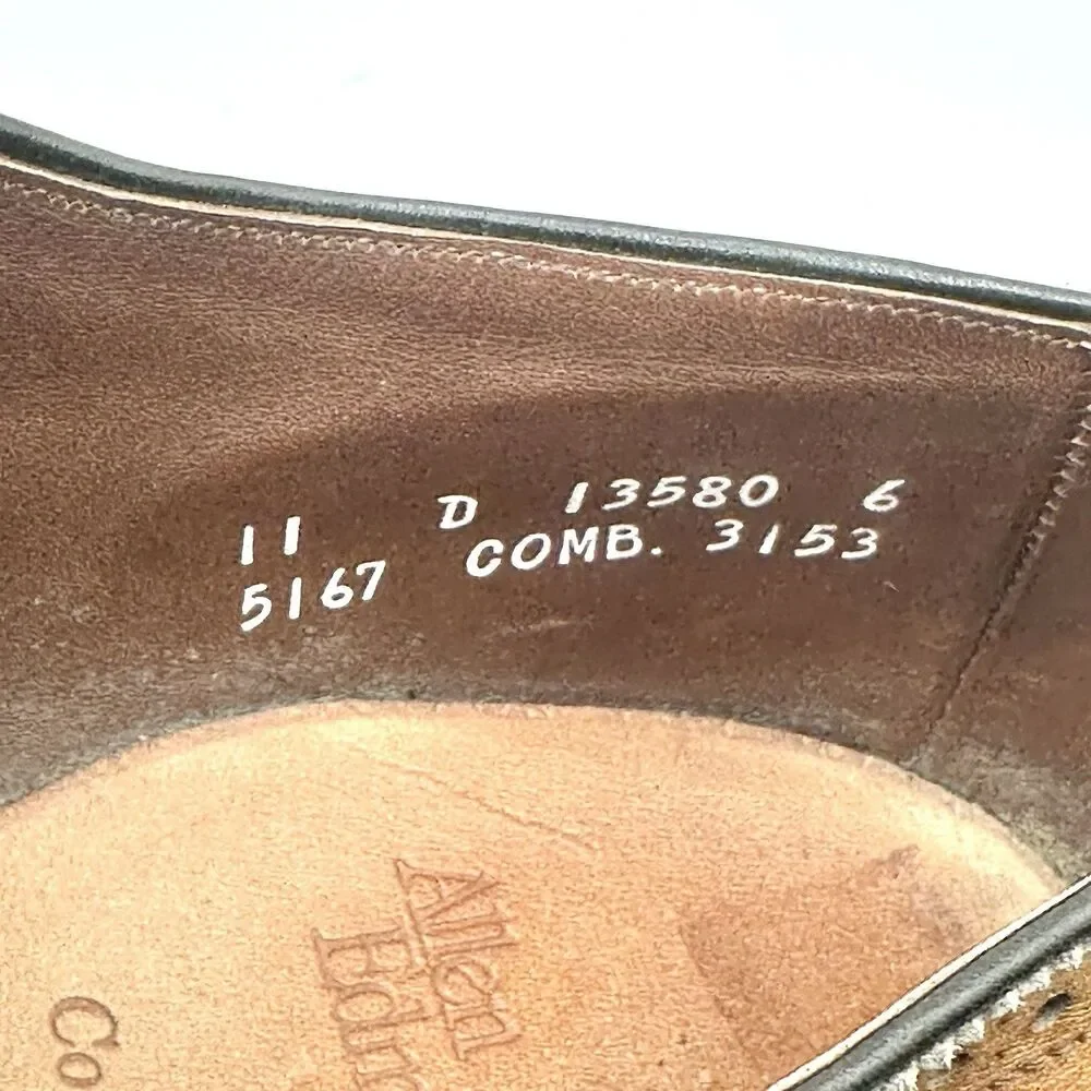 Allen Edmonds Concord Mens Size 11 D Brown Wingtip Leather Brogue Dress Shoes